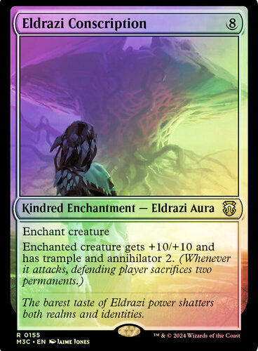 EldraziConscription__90941 Eldrazi Conscription (Ripple Foil) Modern Horizons 3 Commander - Alternate Foil (Foil)