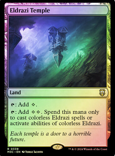 Eldrazi Temple (Ripple Foil) Modern Horizons 3 Commander - Alternate Foil (Foil)