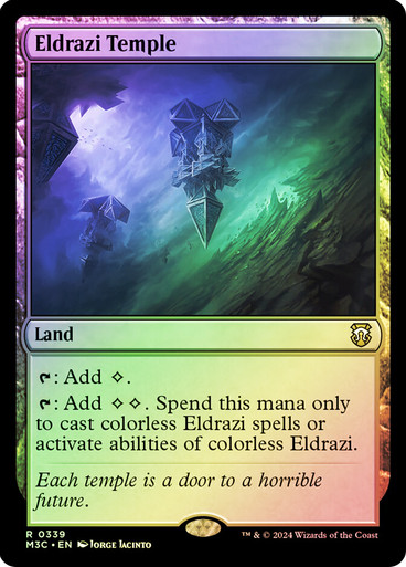Eldrazi Temple (Ripple Foil) Modern Horizons 3 Commander - Alternate Foil (Foil)