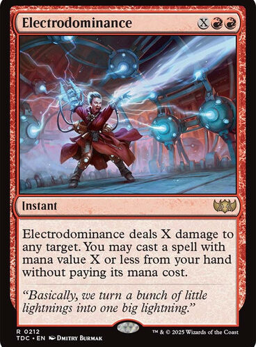 Electrodominance Tarkir: Dragonstorm Commander