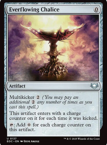 Everflowing Chalice Edge of Eternities Commander