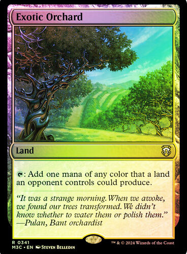 Exotic Orchard (Ripple Foil) Modern Horizons 3 Commander - Alternate Foil (Foil)