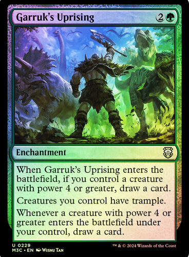 Garruk's Uprising (Ripple Foil) Modern Horizons 3 Commander - Alternate Foil (Foil) English