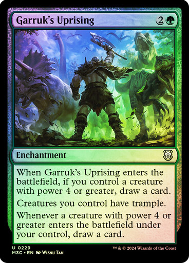 Garruk's Uprising (Ripple Foil) Modern Horizons 3 Commander - Alternate Foil (Foil) English