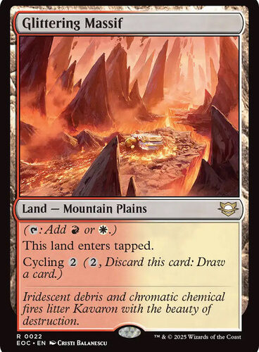 Glittering Massif Edge of Eternities Commander