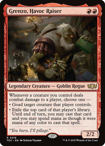 Grenzo, Havoc Raiser Tarkir: Dragonstorm Commander