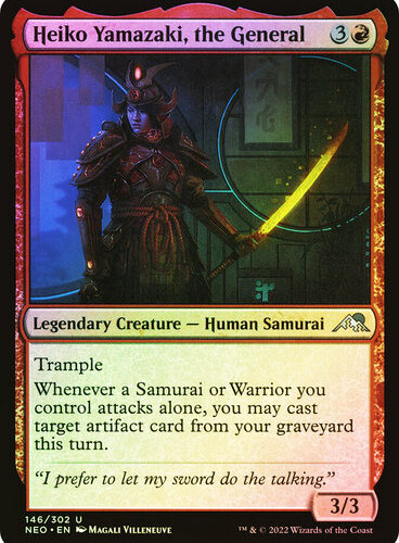 Heiko Yamazaki, the General Kamigawa: Neon Dynasty (Foil)
