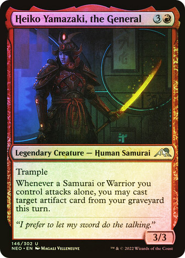Heiko Yamazaki, the General Kamigawa: Neon Dynasty (Foil)