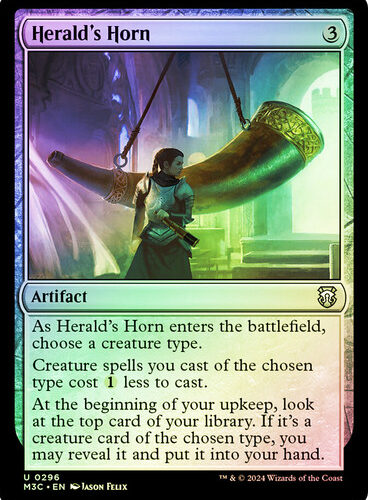 Herald's Horn (Ripple Foil) Modern Horizons 3 Commander - Alternate Foil (Foil)