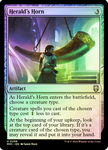 Herald's Horn (Ripple Foil) Modern Horizons 3 Commander - Alternate Foil (Foil)