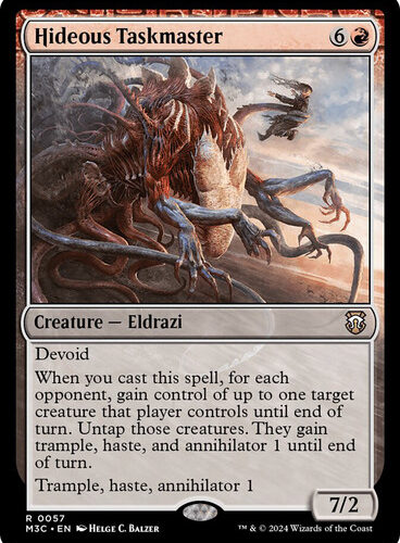 Hideous Taskmaster Modern Horizons 3 Commander