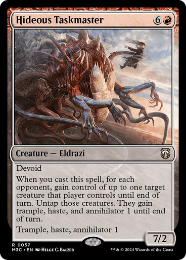 Hideous Taskmaster Modern Horizons 3 Commander