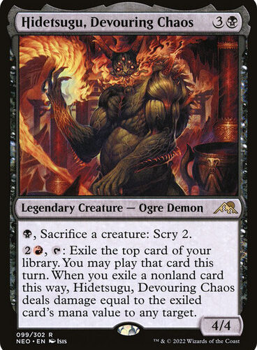 Hidetsugu, Devouring Chaos Kamigawa: Neon Dynasty