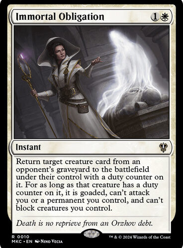 Immortal Obligation Murders at Karlov Manor Commander