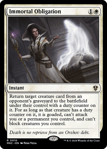 Immortal Obligation Murders at Karlov Manor Commander