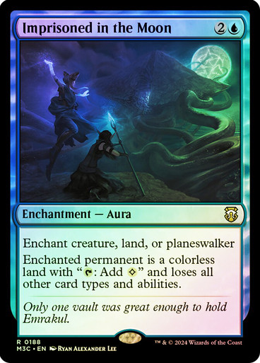ImprisonedInTheMoon__44266 Imprisoned in the Moon (Ripple Foil) Modern Horizons 3 Commander - Alternate Foil (Foil)