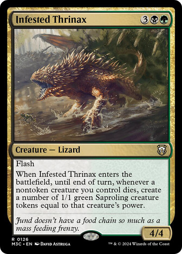 Infested Thrinax Modern Horizons 3 Commander