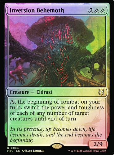 Inversion Behemoth (Ripple Foil) Modern Horizons 3 Commander - Alternate Foil (Foil)