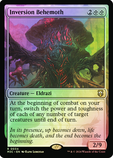 Inversion Behemoth (Ripple Foil) Modern Horizons 3 Commander - Alternate Foil (Foil)