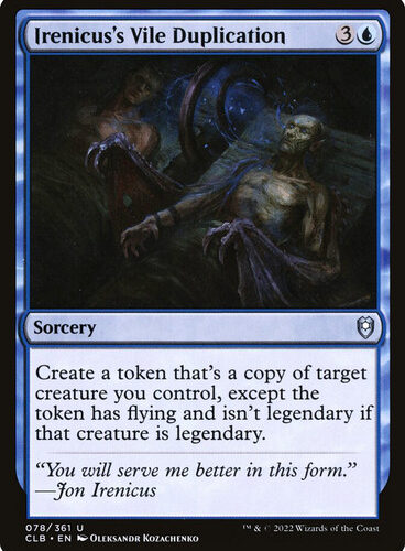 Irenicus's Vile Duplication Commander Legends: Baldur's Gate