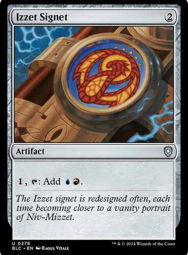 Izzet Signet Bloomburrow Commander