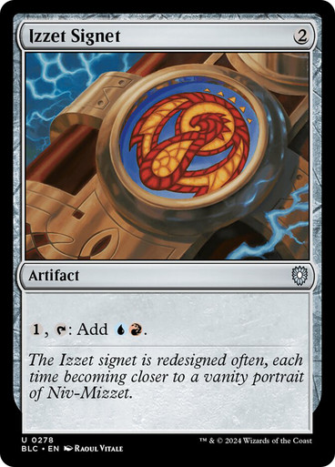 Izzet Signet Bloomburrow Commander