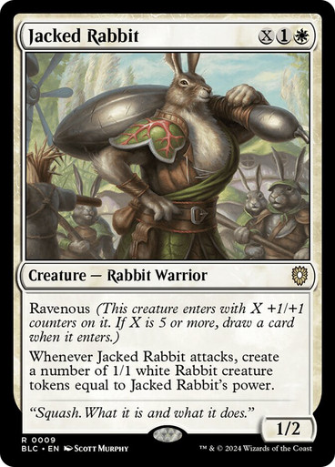 Jacked Rabbit Bloomburrow Commander