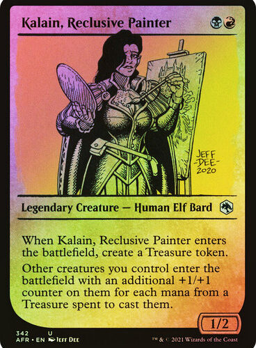 Kalain, Reclusive Painter (Showcase) Adventures in the Forgotten Realms - Variants (Foil)