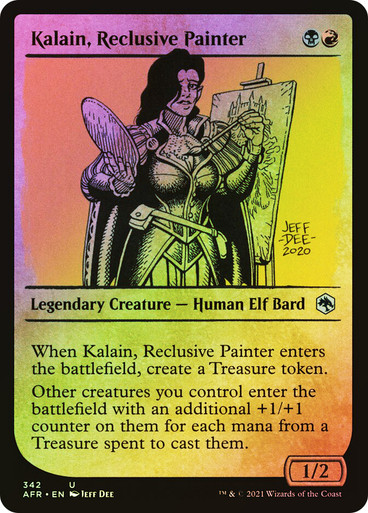 Kalain, Reclusive Painter (Showcase) Adventures in the Forgotten Realms - Variants (Foil)