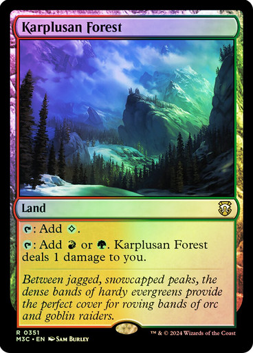 KarplusanForest__33204 Karplusan Forest (Ripple Foil) Modern Horizons 3 Commander - Alternate Foil (Foil)