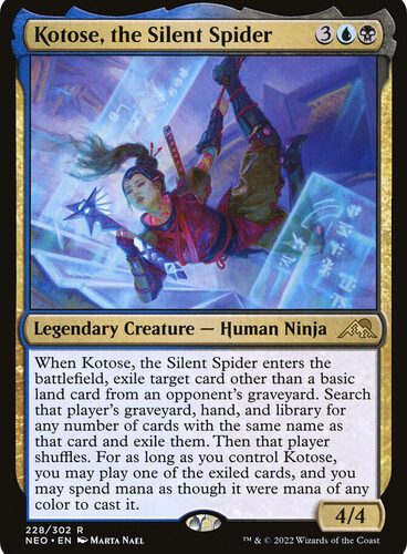 Kotose, the Silent Spider Kamigawa: Neon Dynasty