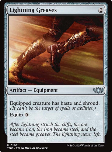Lightning Greaves Tarkir: Dragonstorm Commander