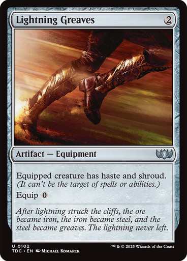 LightningGreaves__72409 Lightning Greaves Tarkir: Dragonstorm Commander