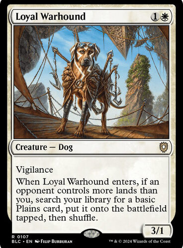 Loyal Warhound Bloomburrow Commander