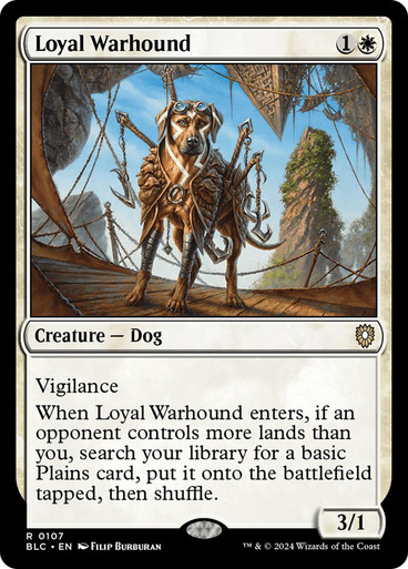 Loyal Warhound Bloomburrow Commander