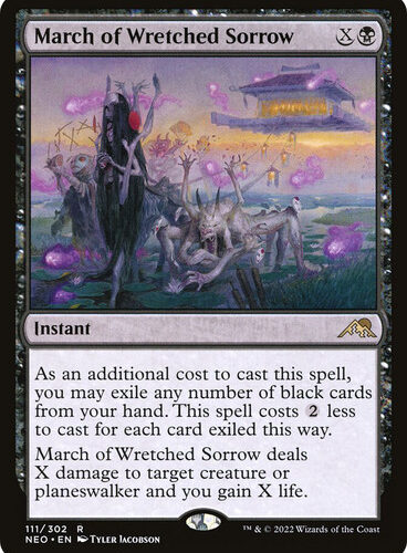 MarchOfWretchedSorrow__18901 March of Wretched Sorrow Kamigawa: Neon Dynasty