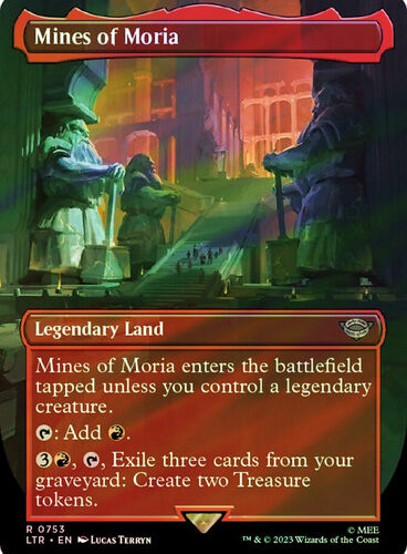 Mines of Moria (Borderless) (Surge Foil) The Lord of the Rings - Alternate Foil (Foil)