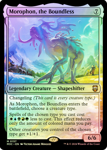 Morophon, the Boundless (Ripple Foil) Modern Horizons 3 Commander - Alternate Foil (Foil)