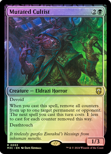 Mutated Cultist (Ripple Foil) Modern Horizons 3 Commander - Alternate Foil (Foil)