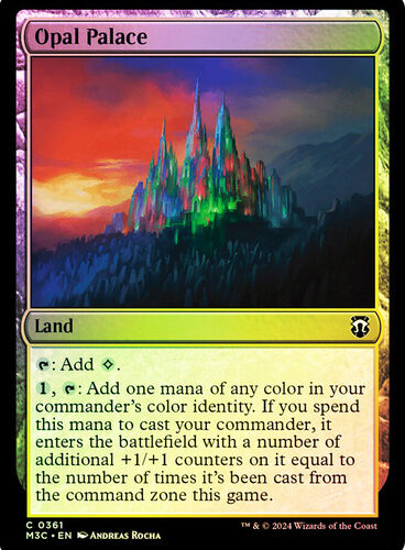 OpalPalace__09025 Opal Palace (Ripple Foil) Modern Horizons 3 Commander - Alternate Foil (Foil)
