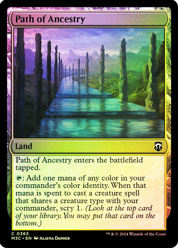 Path of Ancestry (Ripple Foil) Modern Horizons 3 Commander - Alternate Foil (Foil)