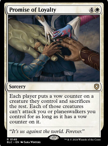 Promise of Loyalty Bloomburrow Commander