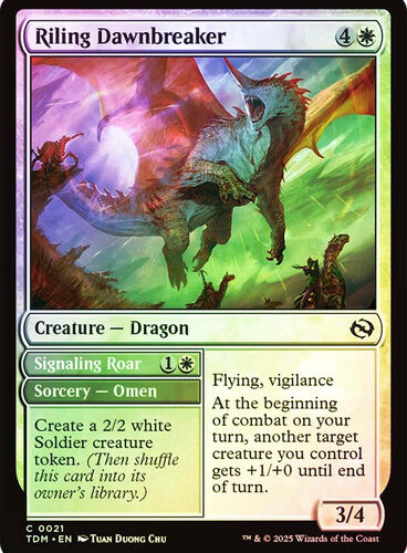 RilingDawnbreaker__36123 Riling Dawnbreaker // Signaling Roar Tarkir: Dragonstorm (Foil)