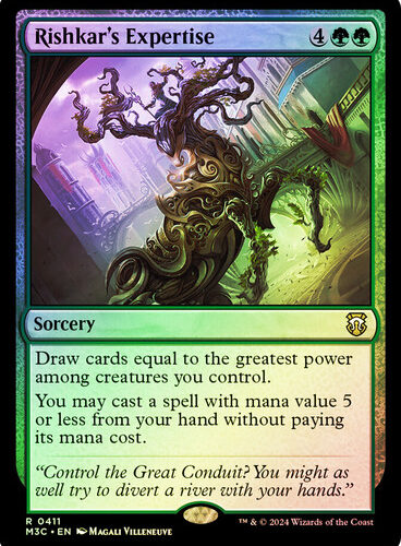 RishkarsExpertise__86891 Rishkar's Expertise (Ripple Foil) Modern Horizons 3 Commander - Alternate Foil (Foil)