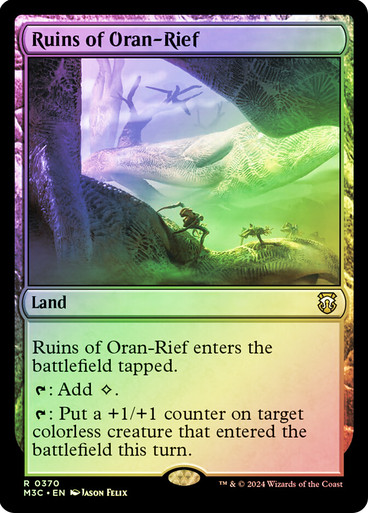 Ruins of Oran-Rief (Ripple Foil) Modern Horizons 3 Commander - Alternate Foil (Foil)