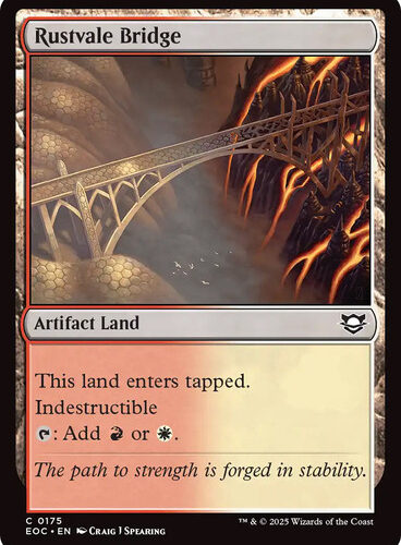 Rustvale Bridge Edge of Eternities Commander