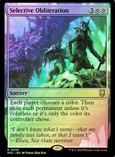 Selective Obliteration (Ripple Foil) Modern Horizons 3 Commander - Alternate Foil (Foil)