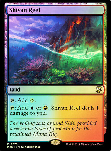 Shivan Reef (Ripple Foil) Modern Horizons 3 Commander - Alternate Foil (Foil)