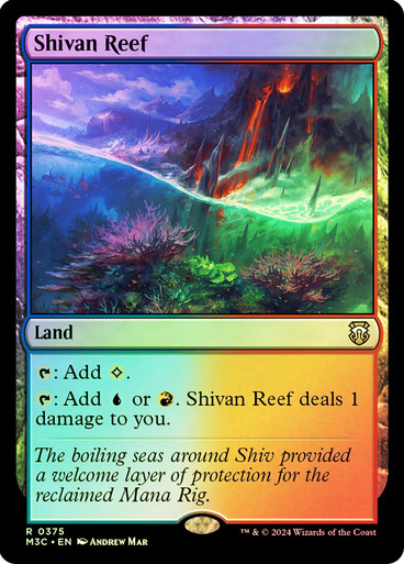 Shivan Reef (Ripple Foil) Modern Horizons 3 Commander - Alternate Foil (Foil)