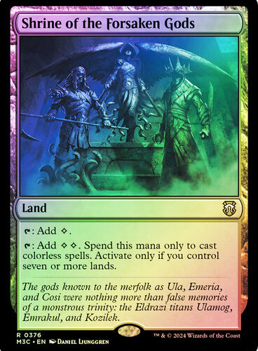 Shrine of the Forsaken Gods (Ripple Foil) Modern Horizons 3 Commander - Alternate Foil (Foil)